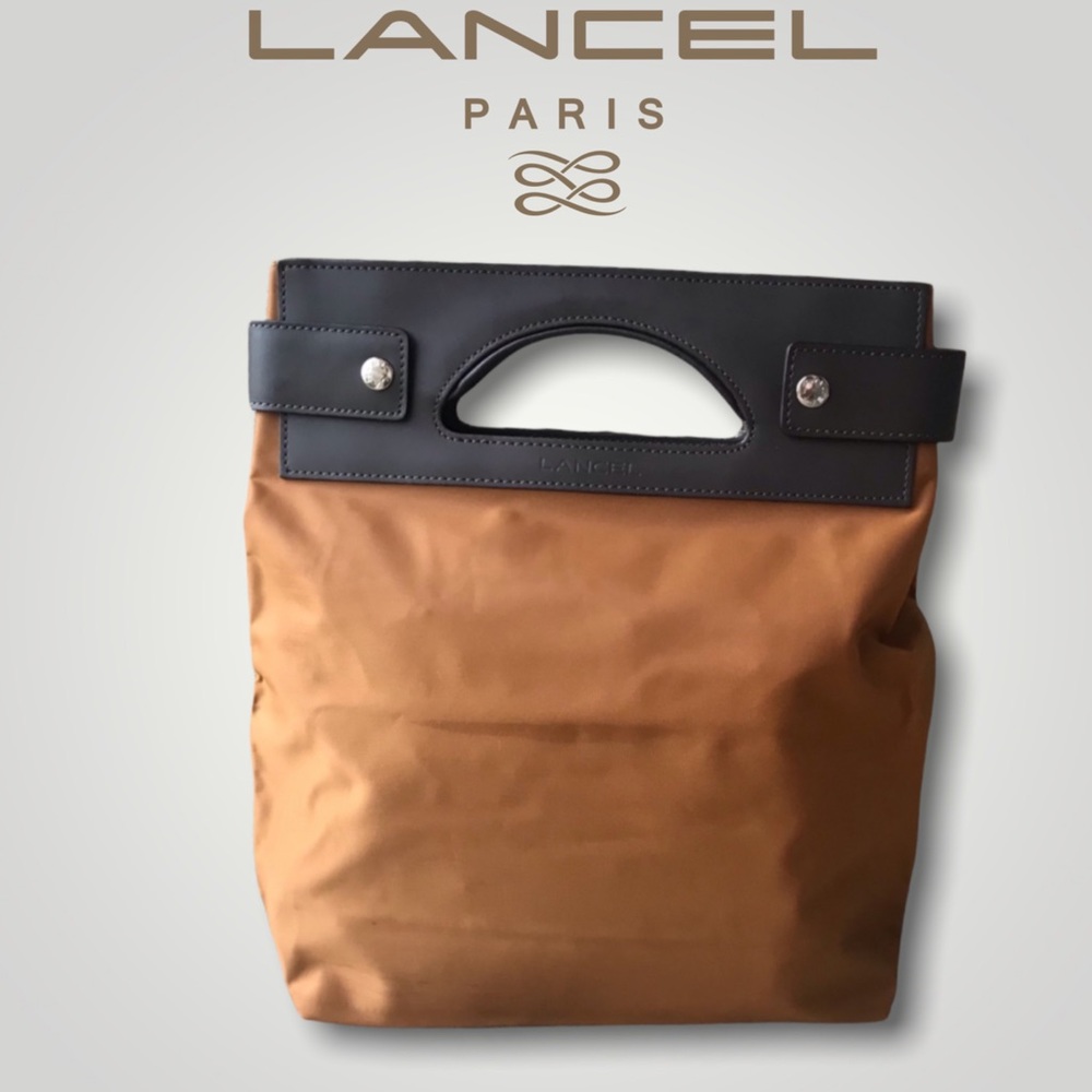 Lancel Convertible Nylon Tote